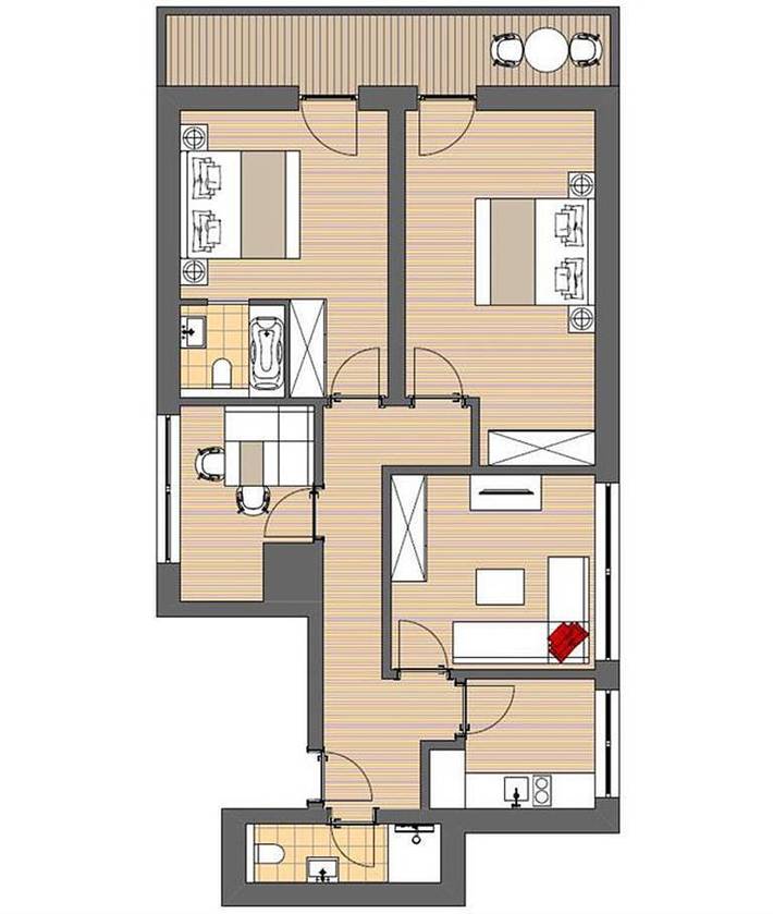 Entire holiday apartment, Appartement 2. Stock in Tux Alps, Fügen