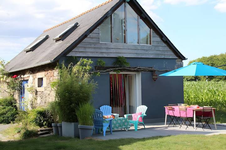 Location de vacances pour 6 personnes, avec jardin à Gouézec
