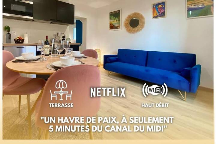 Gîte pour 2 personnes, avec Terrasse et Jardin à Ramonville-Saint-Agne