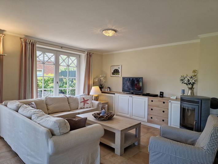 Luxus-Ferienhaus für 6 Personen, mit Terrasse und Garten sowie Sauna in Wyk auf Föhr