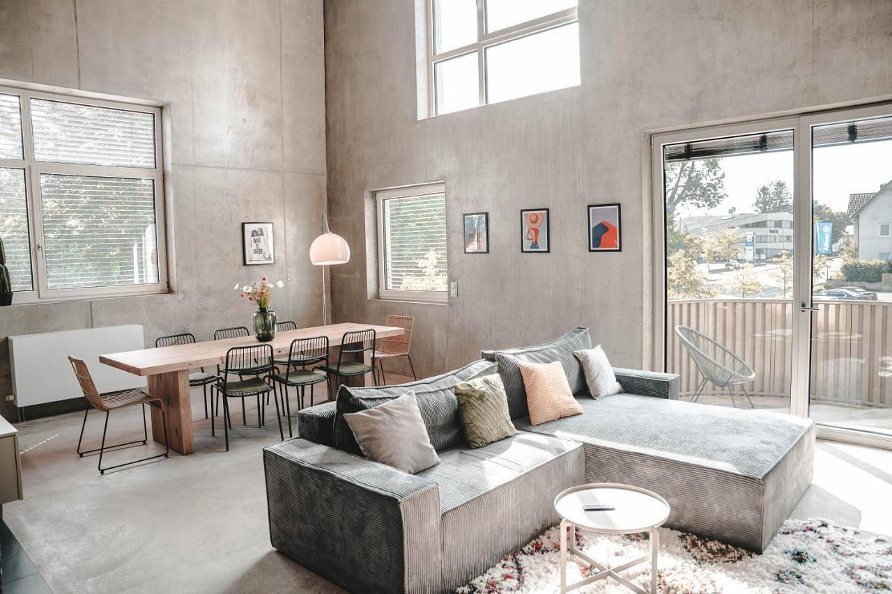 Ganze Wohnung, Sunset Club - Loft - 155 m2 Sichtbeton - Zentral in Memmingen, Bayerisch Schwaben