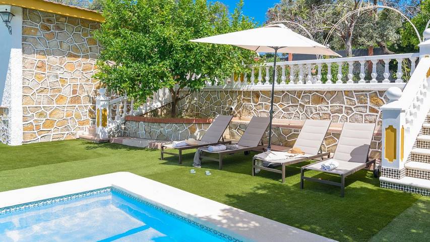 Chalet para 10 personas, con balcón/terraza y piscina en Sierra Norte de Sevilla - 3