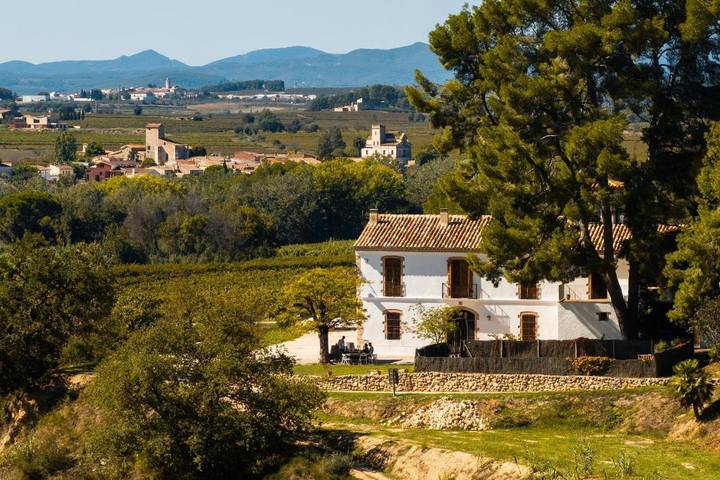 Chalet para 4 personas, con vistas además de jardín y piscina, Se admiten mascotas en Alt Penedès