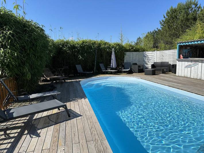 Chambre d’hôte pour 2 personnes, avec Terrasse ainsi que Jardin et Piscine dans les Landes - 2