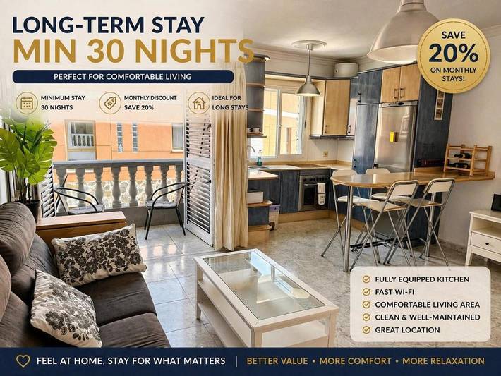 Ferienwohnung für 4 Personen, mit Balkon und Terrasse sowie Ausblick