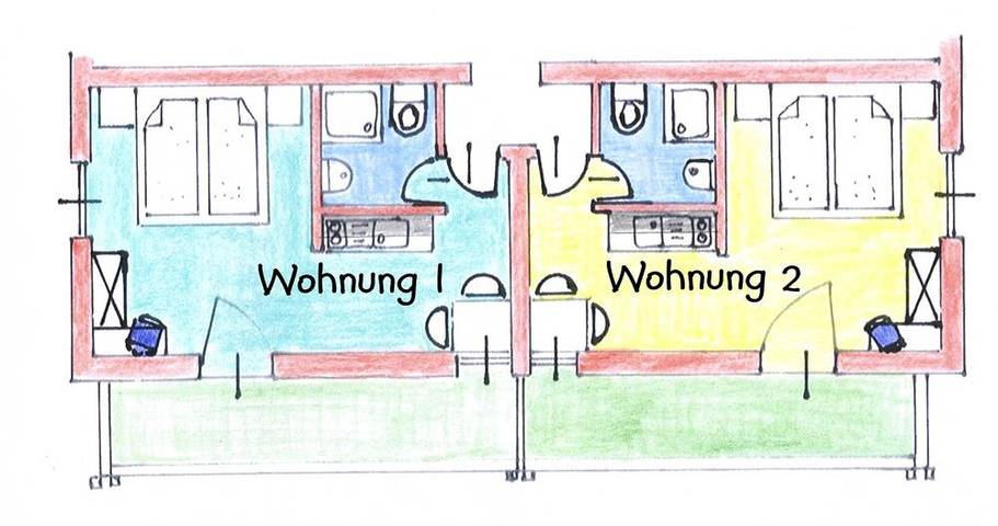 Ferienwohnung für 2 Personen, mit Balkon und Garten sowie Seeblick und Ausblick am Ossiacher See - 4