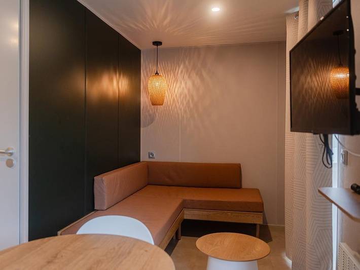 Camping Les Flots-Atlantique - Mobilheim 4 personen - Mobil Home Premium 2 - 4/6 in Saint-Pierre-d'Oléron, Côte de Beauté
