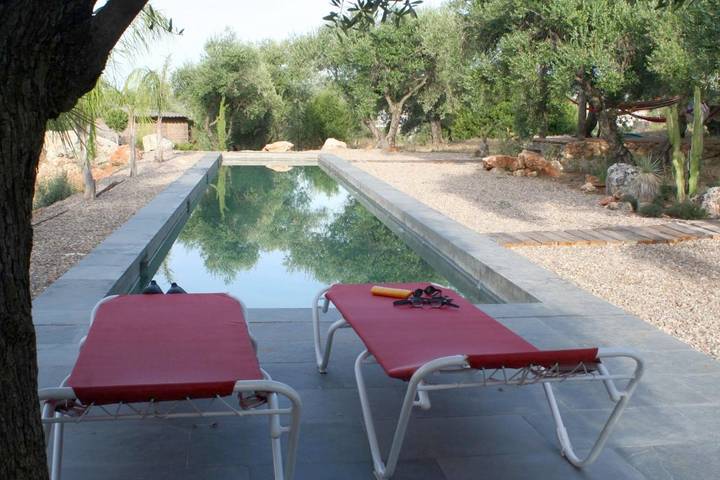 Casa rural con piscina para 12 personas, con terraza y piscina además de vistas al lago y jardín, Se admiten mascotas en Sierra de Hornachuelos - 2