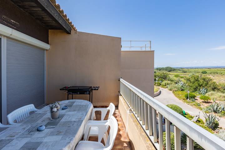 Ferienwohnung für 4 Personen, mit Balkon und Terrasse in Marseillan