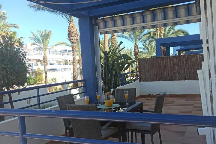 Apartamento para 4 personas, con Balcón además de Terraza y Piscina en Mojácar