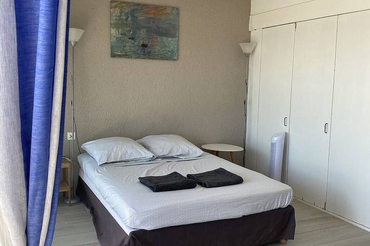 Ganze Wohnung, Miramer Grand Appart Klimatisiert mit Panoramablick auf das Mittelmeer in Port-la-Nouvelle, Mittelmeerküste (Frankreich)