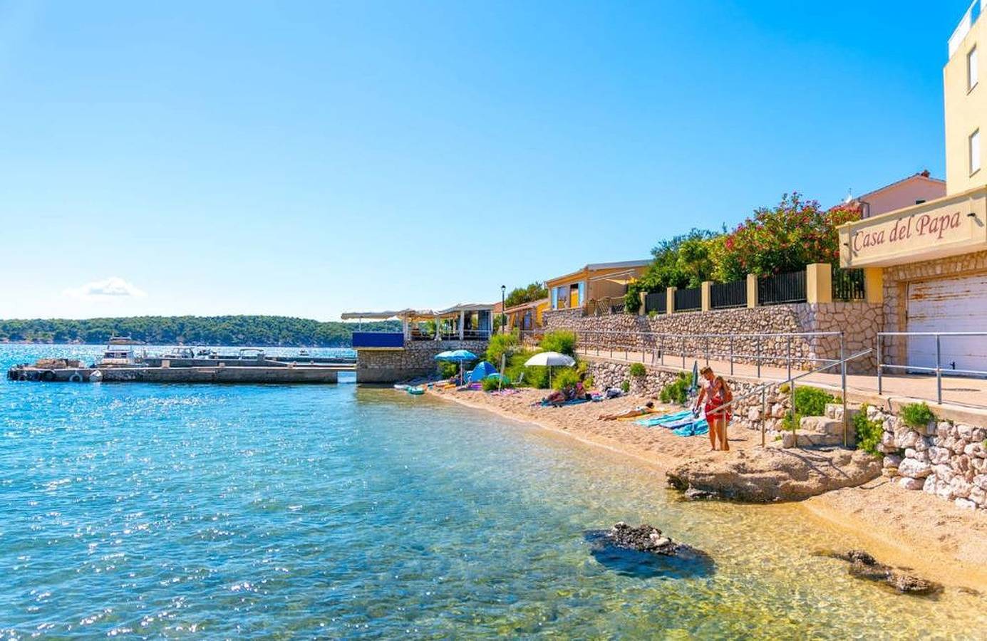 Cały apartament, Ferienwohnung in Barbat mit Meerblick, Balkon, Klimaanlage (660-1) in Barbat na Rabu, Rab (wyspa)