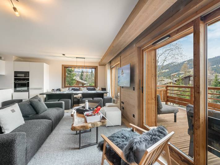Chalet pour 12 personnes, avec balcon à Megève - 3