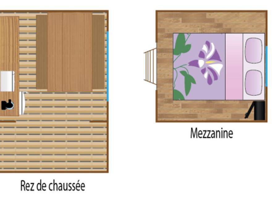 Camping Les Embruns d'Oléron - Tienda de lona y madera 2 personas - Albergue Echasse 2 personas in Le Château-d'Oléron, Côte de Beauté