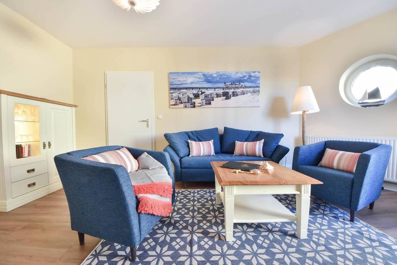 Appartement entier, Haus am Wilhelmsberg Wohnung 20 - strandnahe maritim eingerichtete Ferienwohnung in Drei Kaiserbäder, Heringsdorf