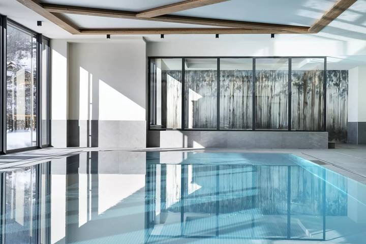 Chalet pour 8 personnes, avec bassin pour enfant et balcon ainsi que sauna et piscine, animaux acceptés à Le Grand-Bornand - 3