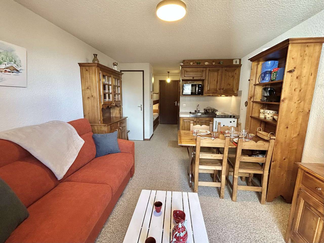 Appartement entier, Studio calme avec parking, vue montagnes, Demi-Quartier in Demi-Quartier, Pays du Mont-Blanc