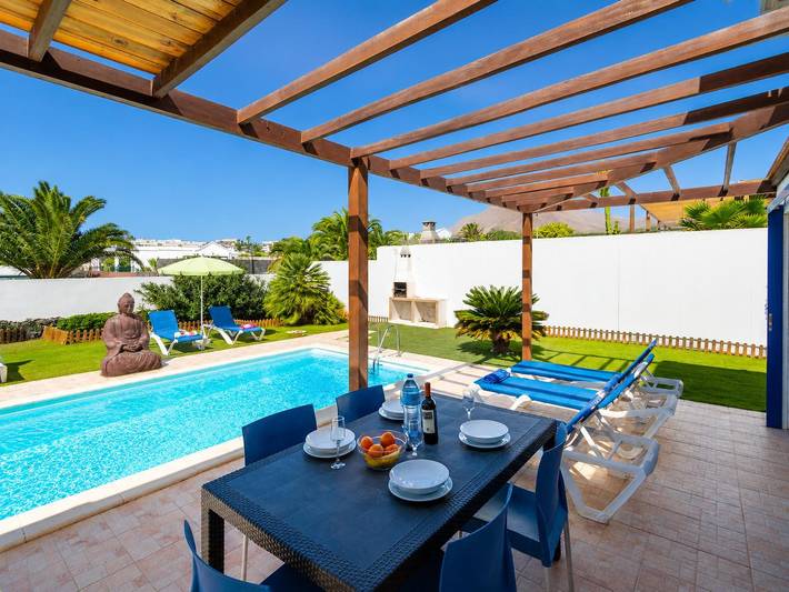 Villa pour 6 personnes, avec Vue sur l’océan ainsi que Terrasse et Jardin à Playa Blanca - 4