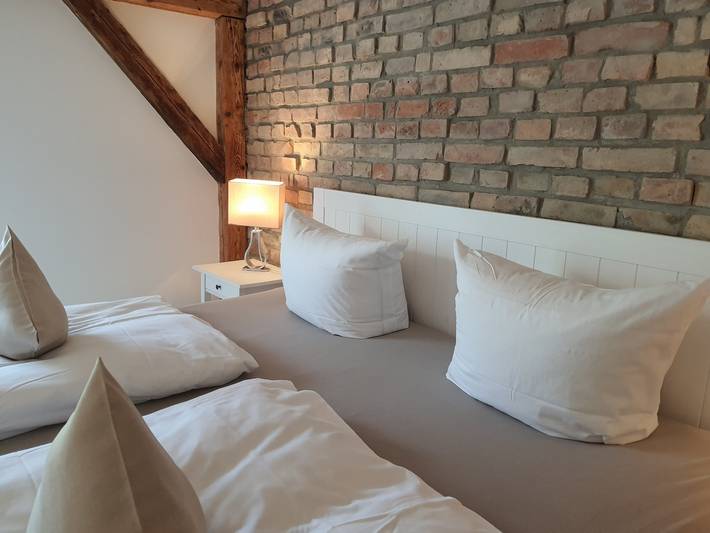 Ferienwohnung für 5 Personen, mit Balkon und Garten sowie Ausblick, mit Haustier in Bastorf - 4
