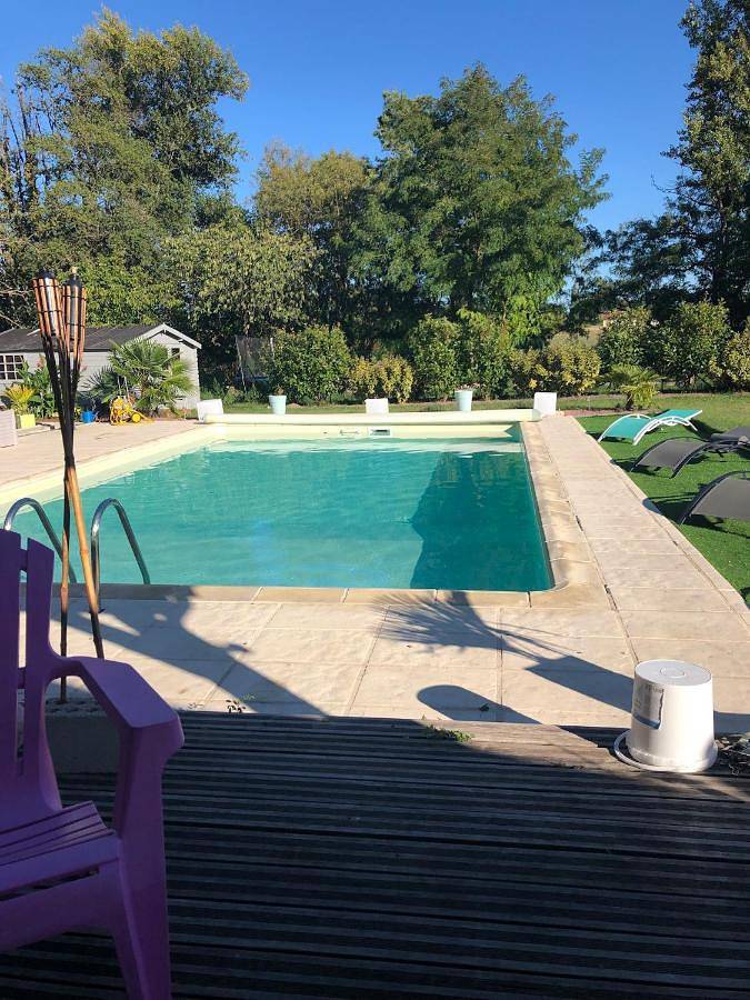 Maison de vacances pour 4 personnes, avec piscine ainsi que jardin et vue