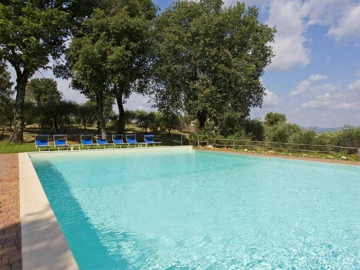 Maison de campagne pour 3 personnes, avec vue ainsi que jardin et piscine, animaux acceptés à Monteriggioni - 3