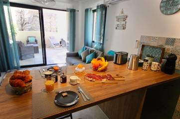 Gîte pour 2 personnes, avec terrasse à Ville-di-Pietrabugno