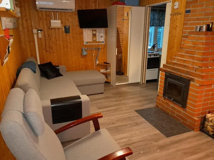 Chalet für 3 Personen, mit Ausblick und Garten sowie Seeblick und Sauna, mit Haustier - 1