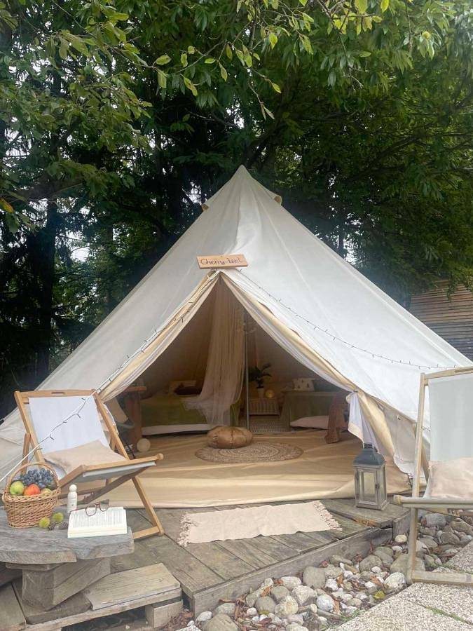 Camping pour 4 personnes, avec sauna et piscine ainsi que jardin et vue en Slovénie - 2