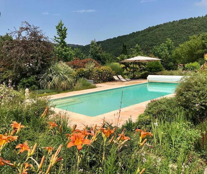 Maison de vacances pour 2 personnes, avec sauna et jardin ainsi que vue et piscine