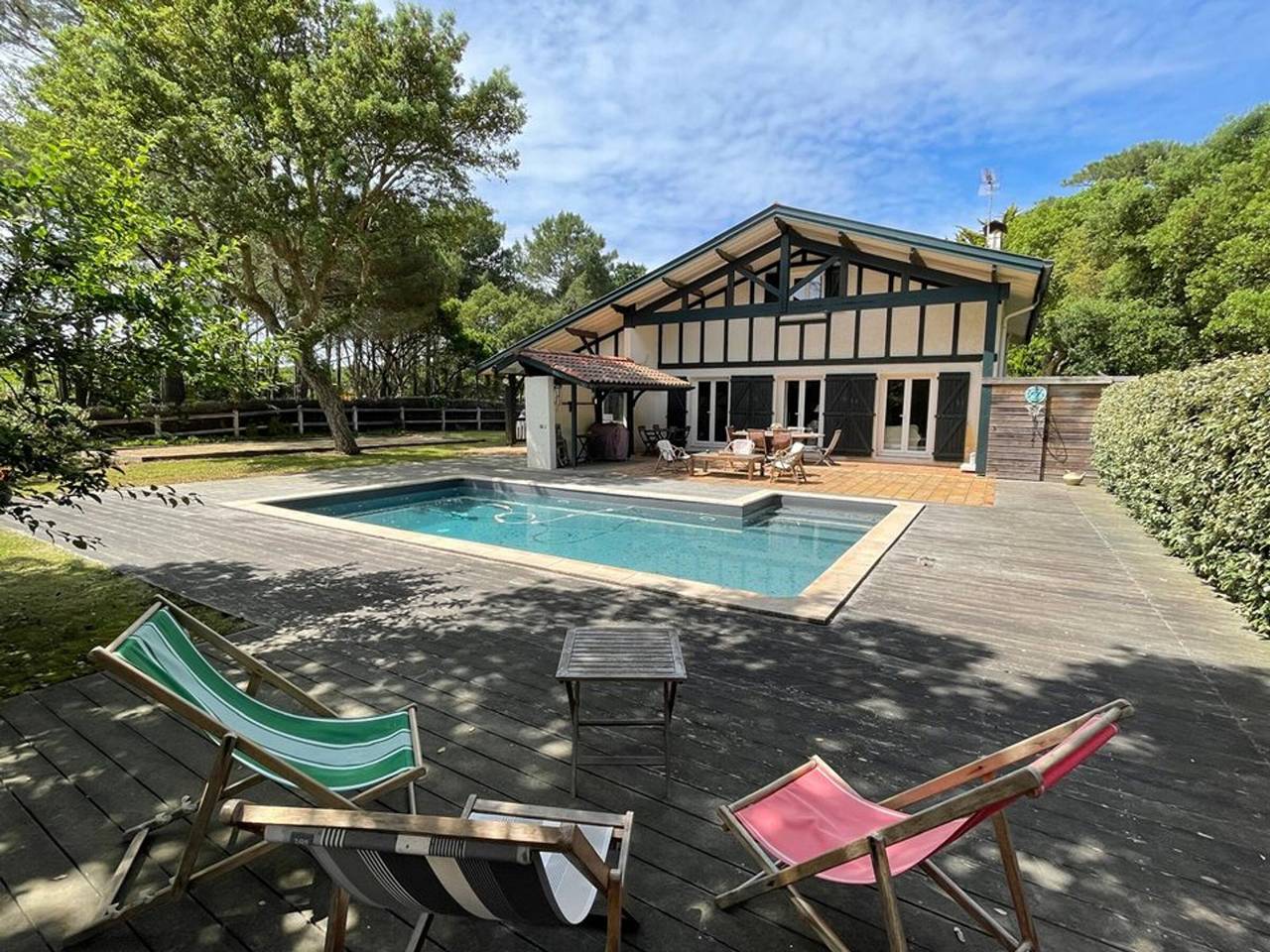 Villa familiale calme entre Hossegor et Seignosse - Piscine et terrain de pétanque in Seignosse Océan, Seignosse