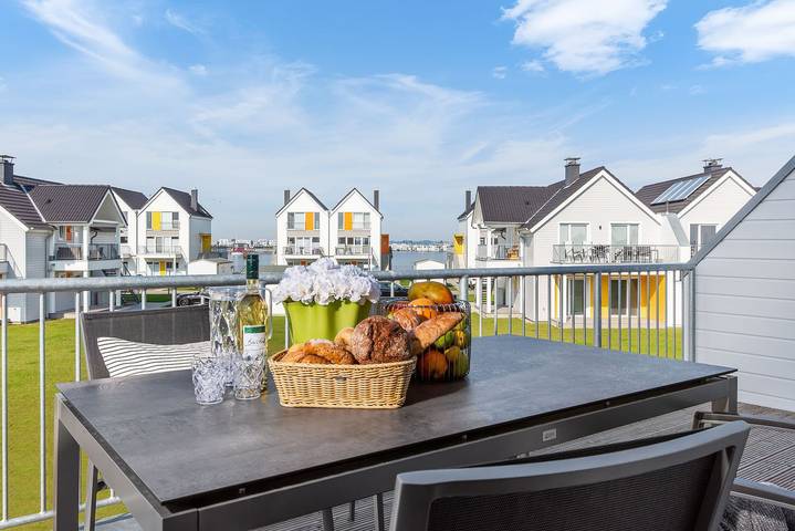Ferienwohnung für 4 Personen, mit Sauna und Balkon sowie Whirlpool, kinderfreundlich in Kappeln & Umgebung