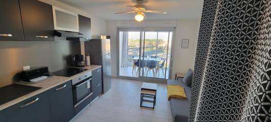 Gîte pour 6 personnes, avec terrasse et piscine, animaux acceptés dans Aqualand (Cap d'Agde)