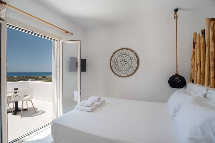 Apartamento num hotel 'Naxos Earth Suites Bamboo' com vista para o mar, Wi-Fi e ar condicionado in Naxos