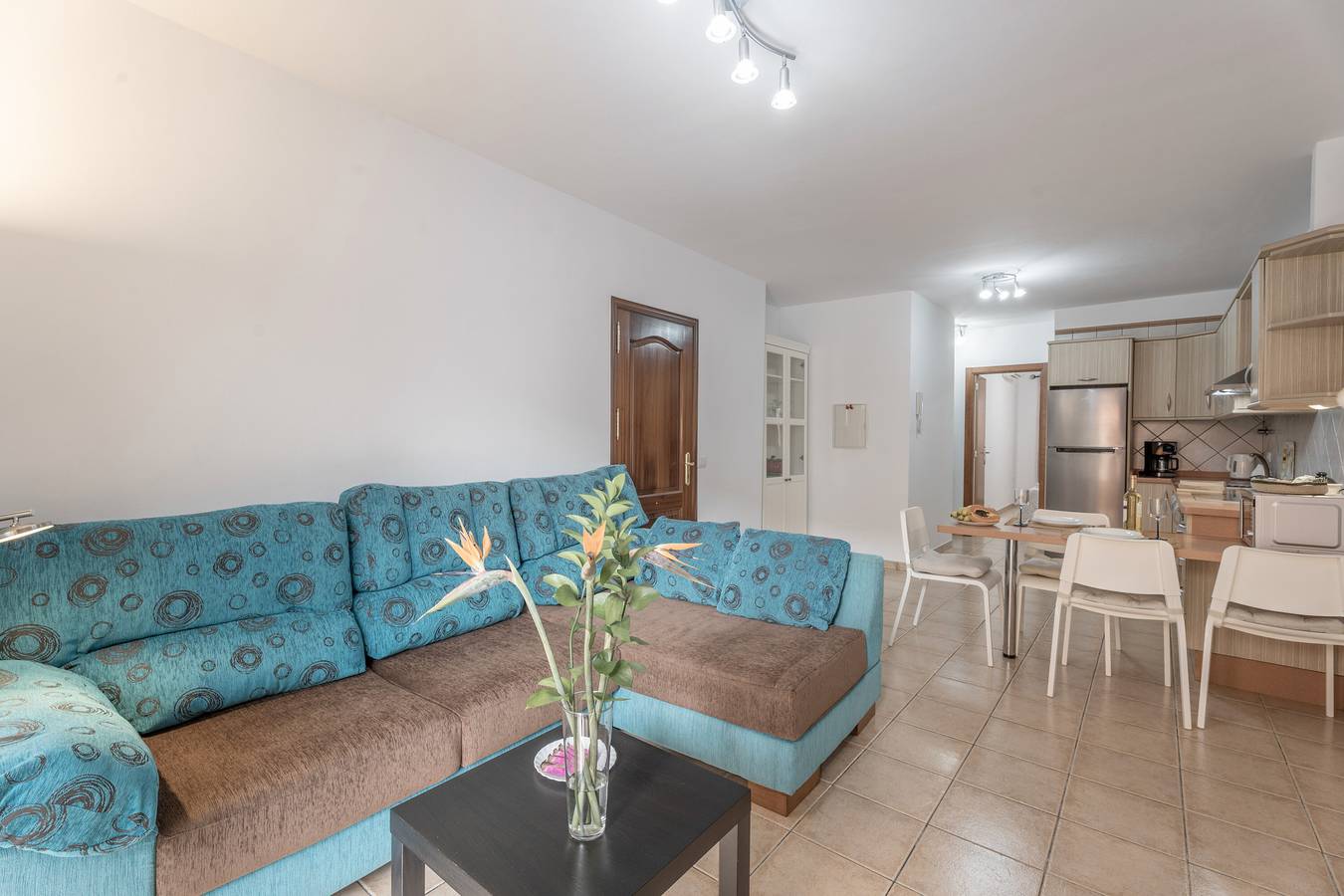 Ganze Wohnung, Ferienwohnung 'Casa Volcán Y Mar 1 Derecha' mit Balkon, Wlan und Klimaanlage in Playa San Juan, Guía de Isora