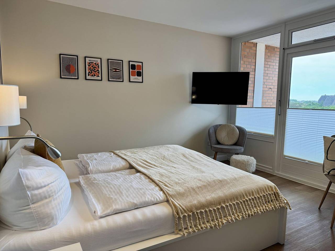 Ganze Wohnung, Modernes App. mit Balkon, Meerblick, Pkw-Stellplatz, Wlan. Haustiere erlaubt. in List (Sylt), Sylt