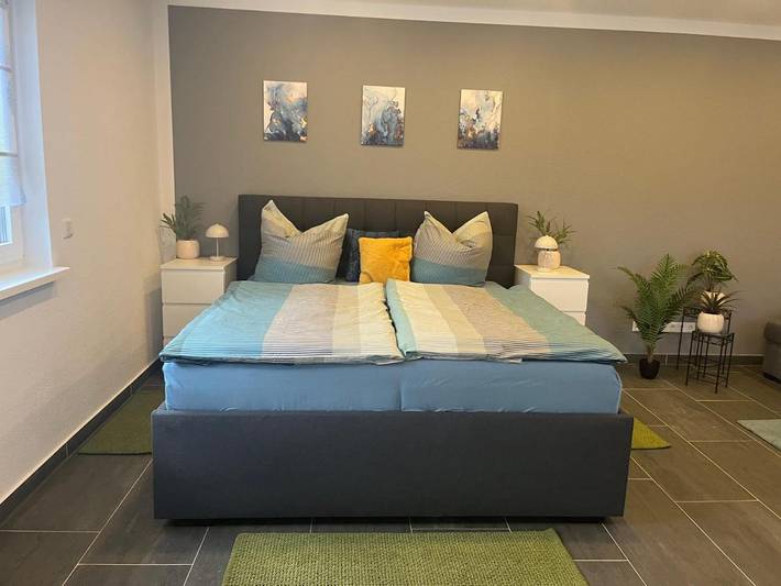 Ferienwohnung für 5 Personen, mit Balkon und Terrasse sowie Ausblick in Moorgrund