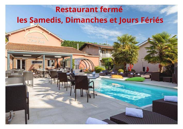 Hôtel pour 2 personnes, avec Terrasse ainsi que Jardin et Piscine à Ambérieux