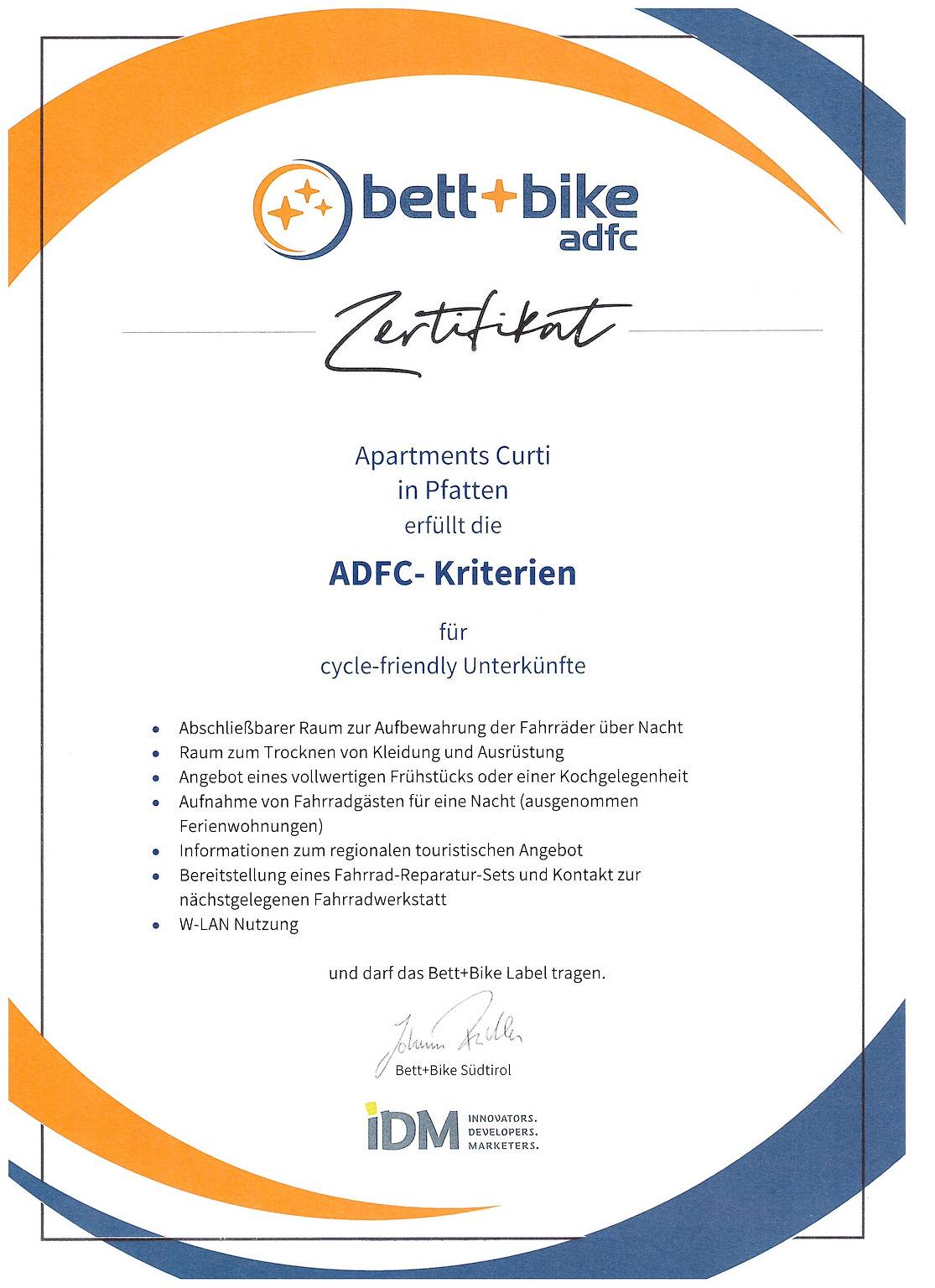 Ganze Wohnung, Zertifiziertes Bike-Erlebnis: Sonnenterrasse & Alpenpanorama: Apartments Curti "Himmelblau" in Leifers, Südtirol