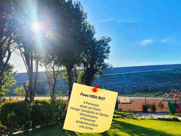 Ferienwohnung für 4 Personen, mit Terrasse und Garten sowie Sauna und Ausblick in Harlesiel