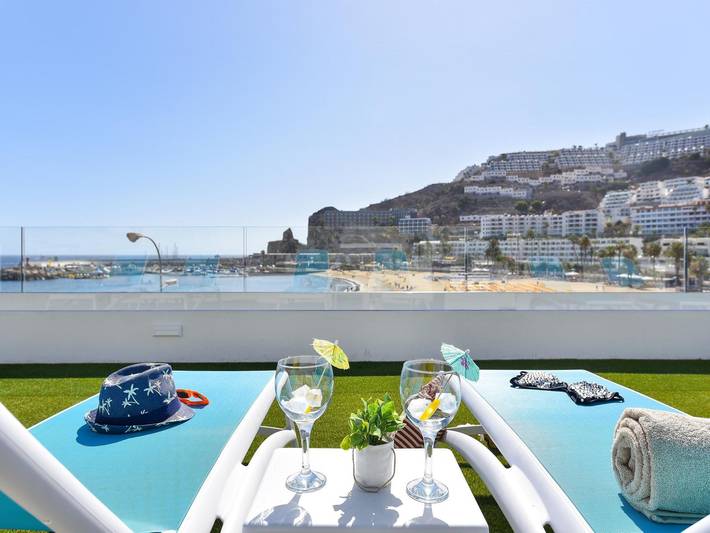 Holiday rental for 4 people, with balcony and garden in Puerto Rico (Gran Canaria)