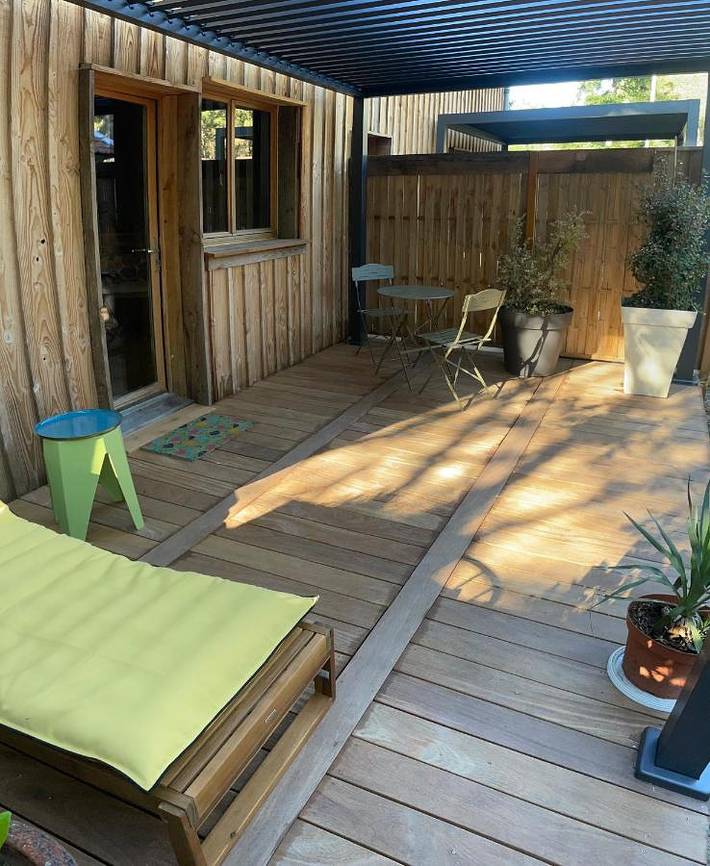 Maison d’hôte pour 2 personnes, avec Terrasse et Jardin ainsi que Piscine et Vue à Lacanau - 3