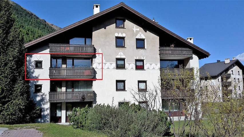 Ferienwohnung für 4 Personen, mit Garten und Balkon in Bever