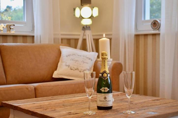 Ganze Wohnung, 5 Sterne Luxus Apartment direkt am Meer mit Kamin, Wellnessbereich und Sauna in Ostseebad Zingst, Zingst