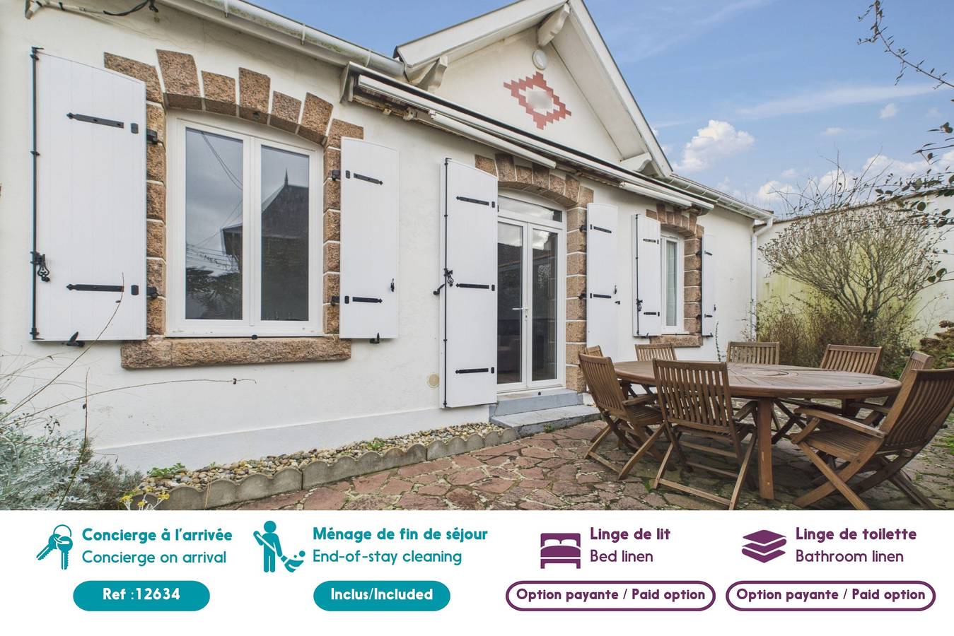 Maison à 50m de la mer, 8 adultes 3 enfants in Saint-Michel-Chef-Chef, Côte de Jade