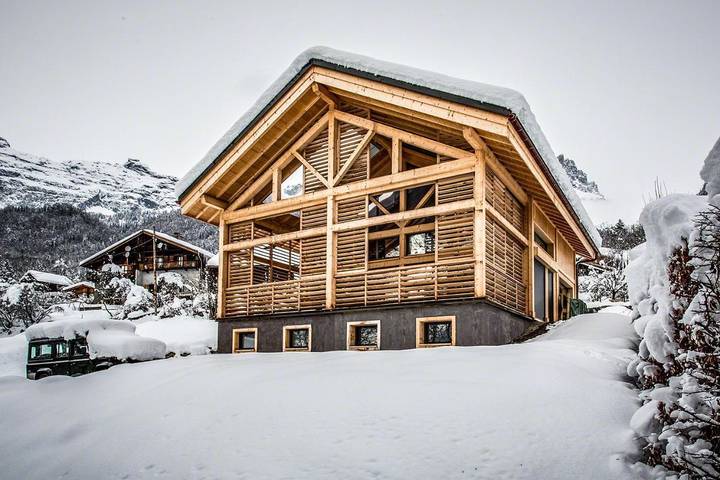 Chalet pour 12 personnes, avec vue et jardin