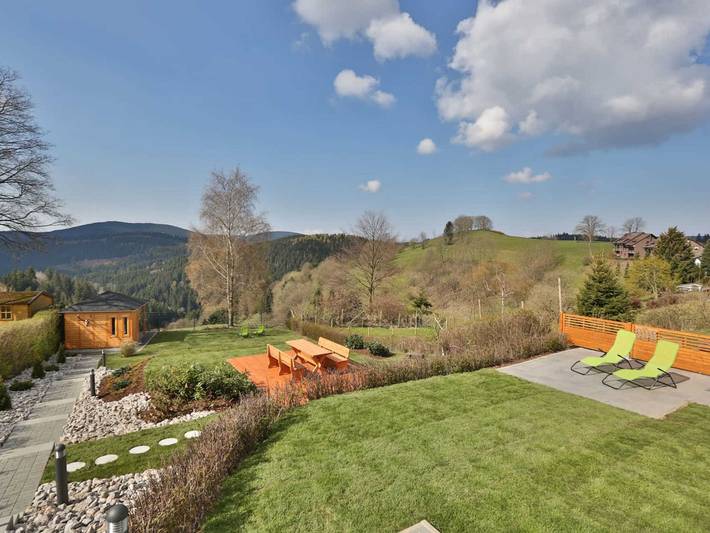 Chalet für 6 Personen, mit Ausblick und Sauna sowie Garten und Terrasse in Sankt Andreasberg