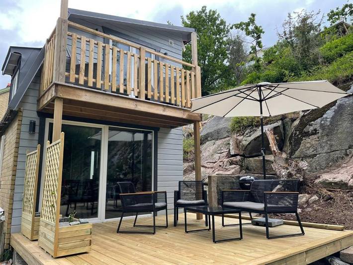 Ferienhaus für 4 Personen, mit Balkon und Terrasse sowie Garten und Ausblick in Karlskrona