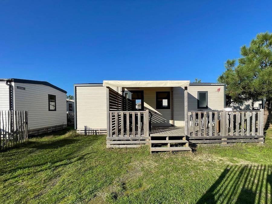 Camping les Chardons Bleus de la Turballe - Mobilhome 6 personnes - Comfort | 3 Ch. | 6 Pers. | Terrasse surélevée | Clim. in La Turballe, Côte d'Amour