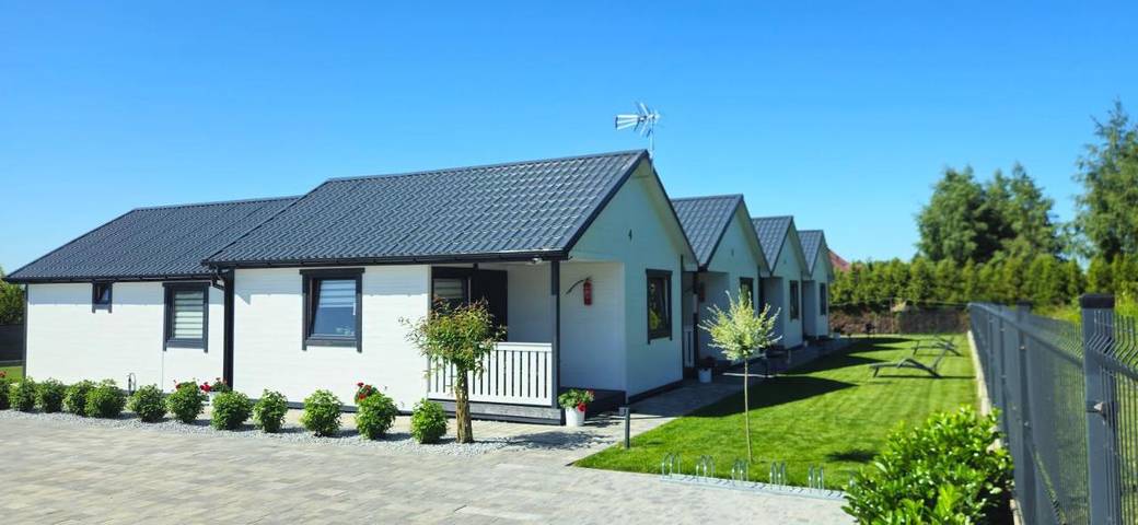 Domek letniskowy dla 6 osób, z widok i ogród, Dla rodziny w Gąski