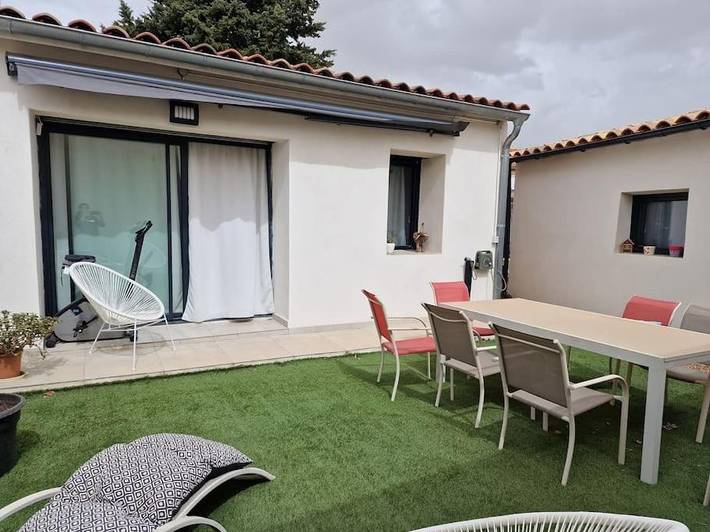 Maison de vacances pour 4 personnes, avec Balcon ainsi que Terrasse et Jardin à Rognac